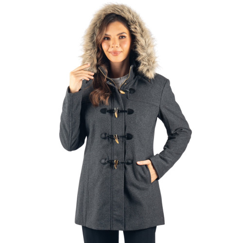 未使用　FASHIRU duffle wool coat ファシル　コート Vegan Wool Duffle Coat with Recycled Vegan Shearling | Will's